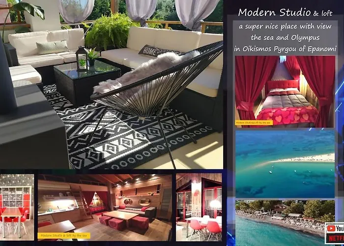 Modern Studio&loft By The Sea Ferienhaus Epanomi